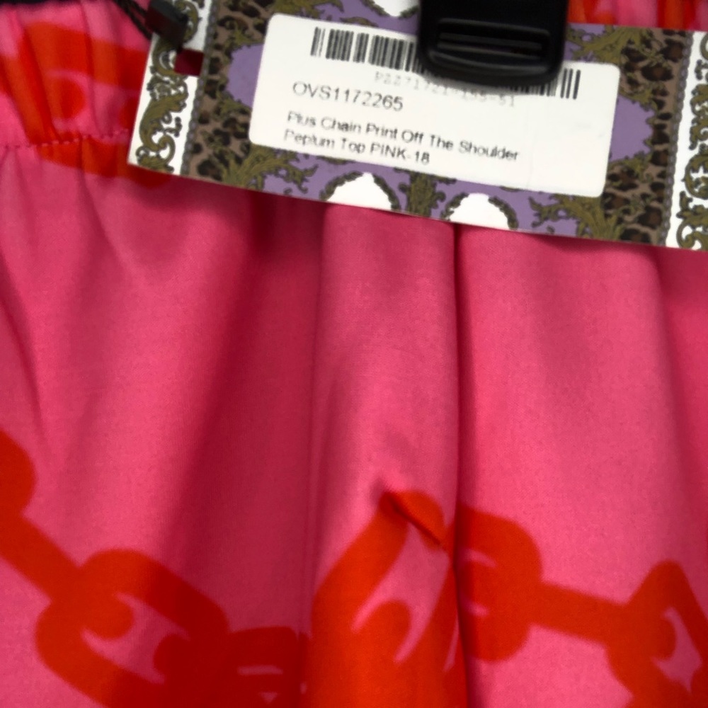 Pink & Red Chain Top - Picture 6 of 6